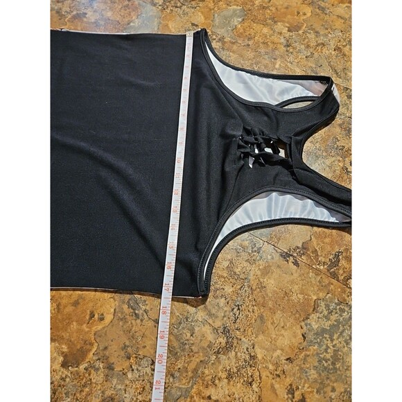 Skull Tank Floral Lace Back Lg Sister Army Tank Top (A182) - Picture 4 of 10